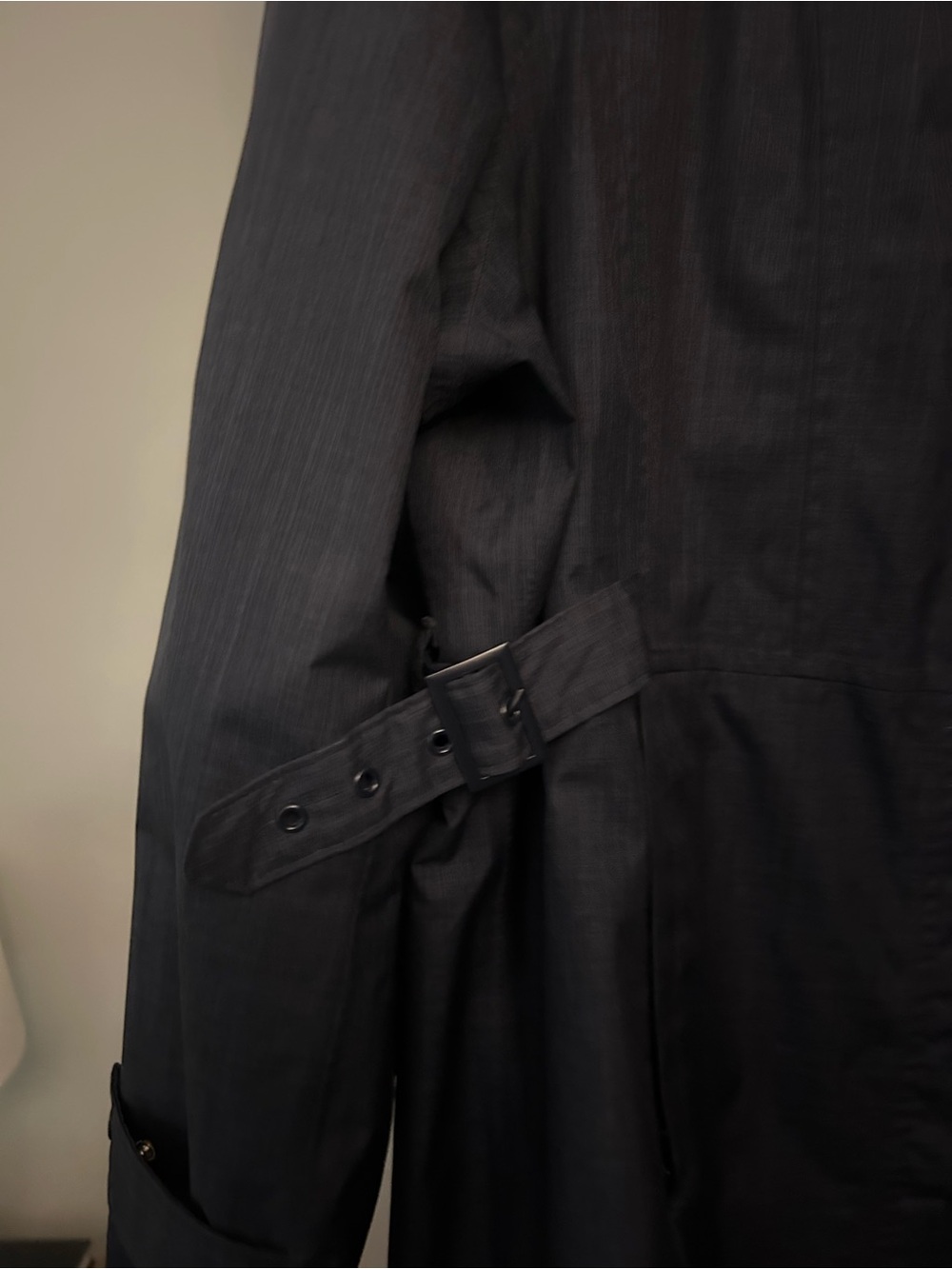 Kirkland Signature Women's Navy Trench Coat with Hood - Picture 4 of 9